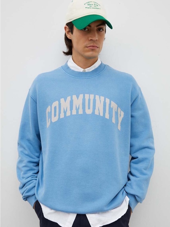 Les Deux Other - Les Deux cotton sweatshirt collegiate-style "COMMUNITY" size xxl